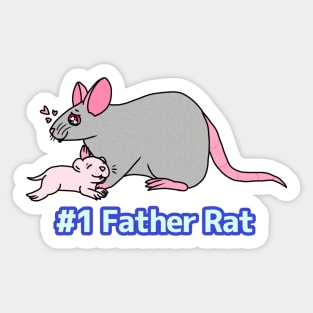 #1 Father Rat Sticker